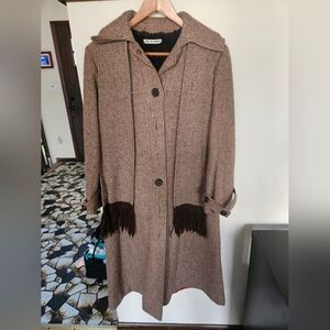 Vintage LANA 2 100% Wool Long Coat